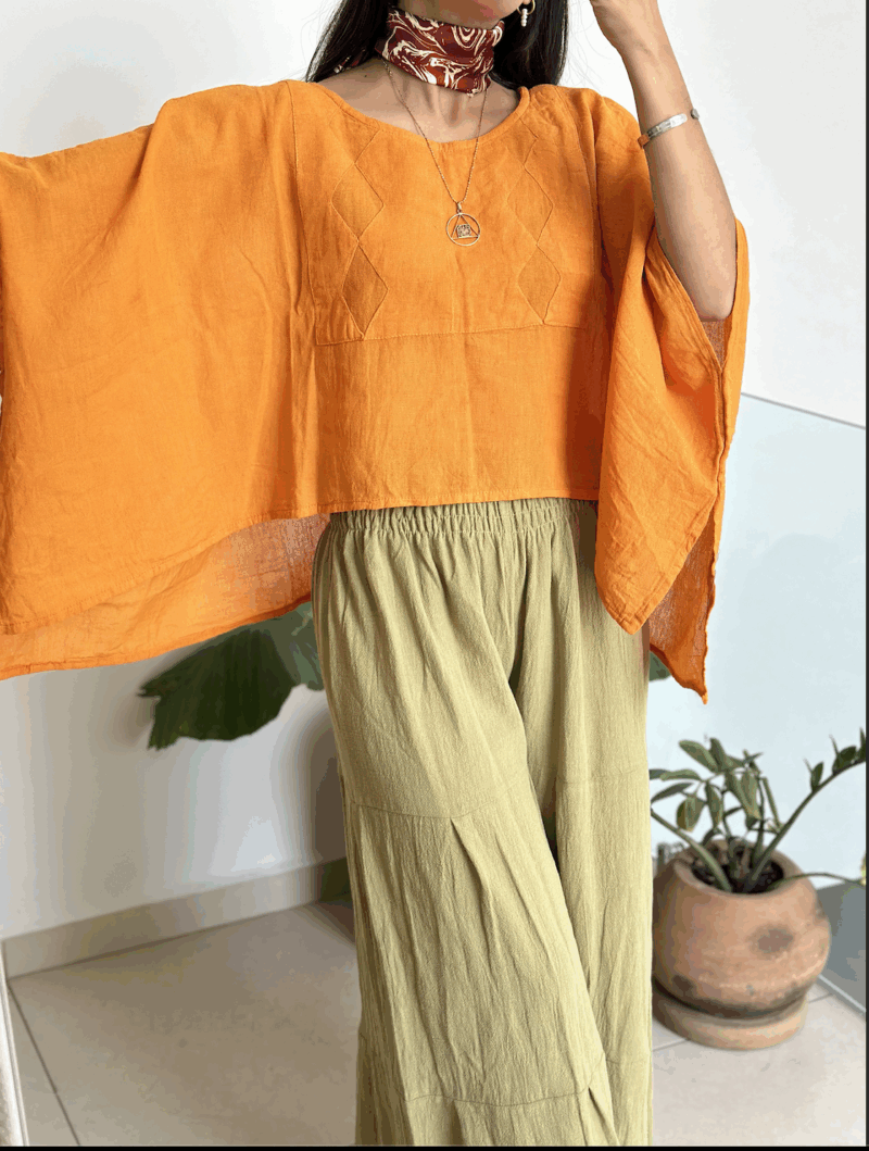Blusa Arrecife Naranja